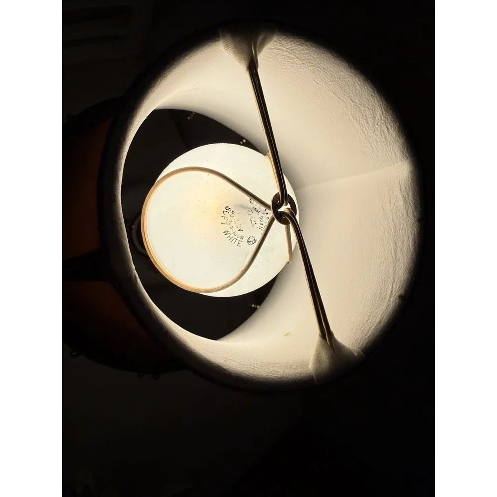 Vintage Butterflies porcelain Accent Lamp 3 Way Light Intensity Shade Estate